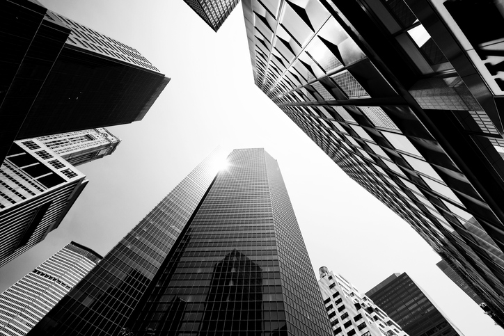 Skyscrapers from Below, Lower Manhattan.